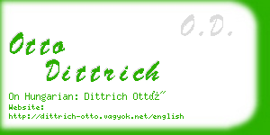 otto dittrich business card